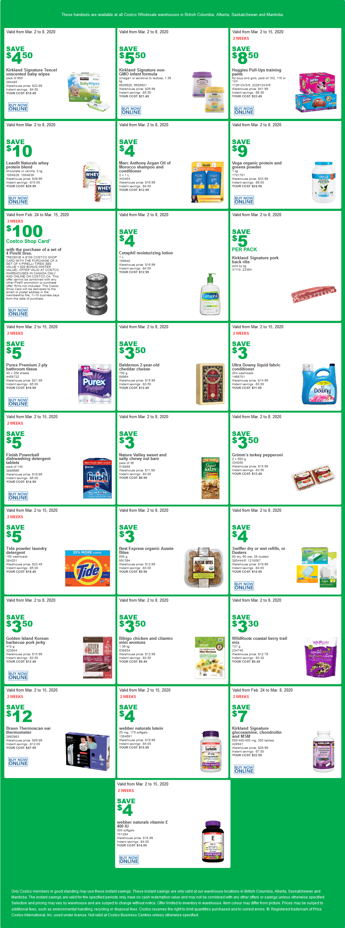 Costco Flyer & Costco Sale Items For Mar 2-8, 2020, For BC, AB, SK, MB ...