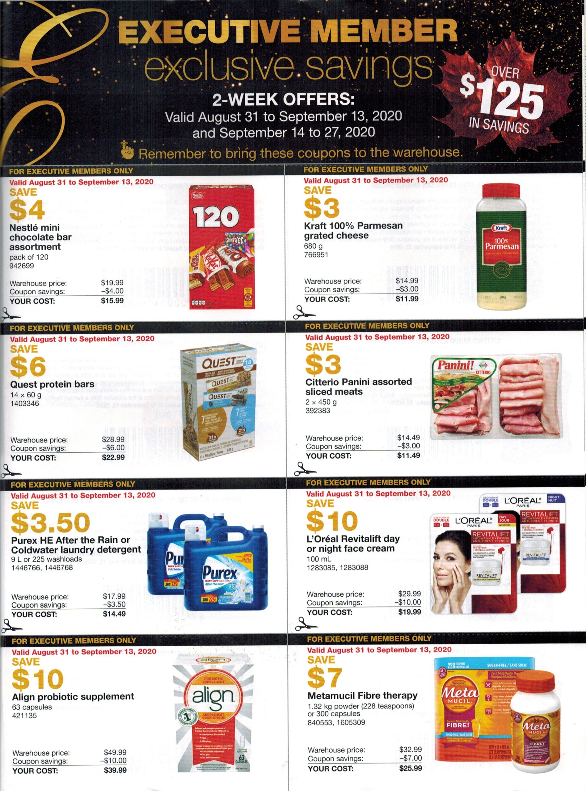 Costco Executive Coupons August 31 September 27 2020 Costco