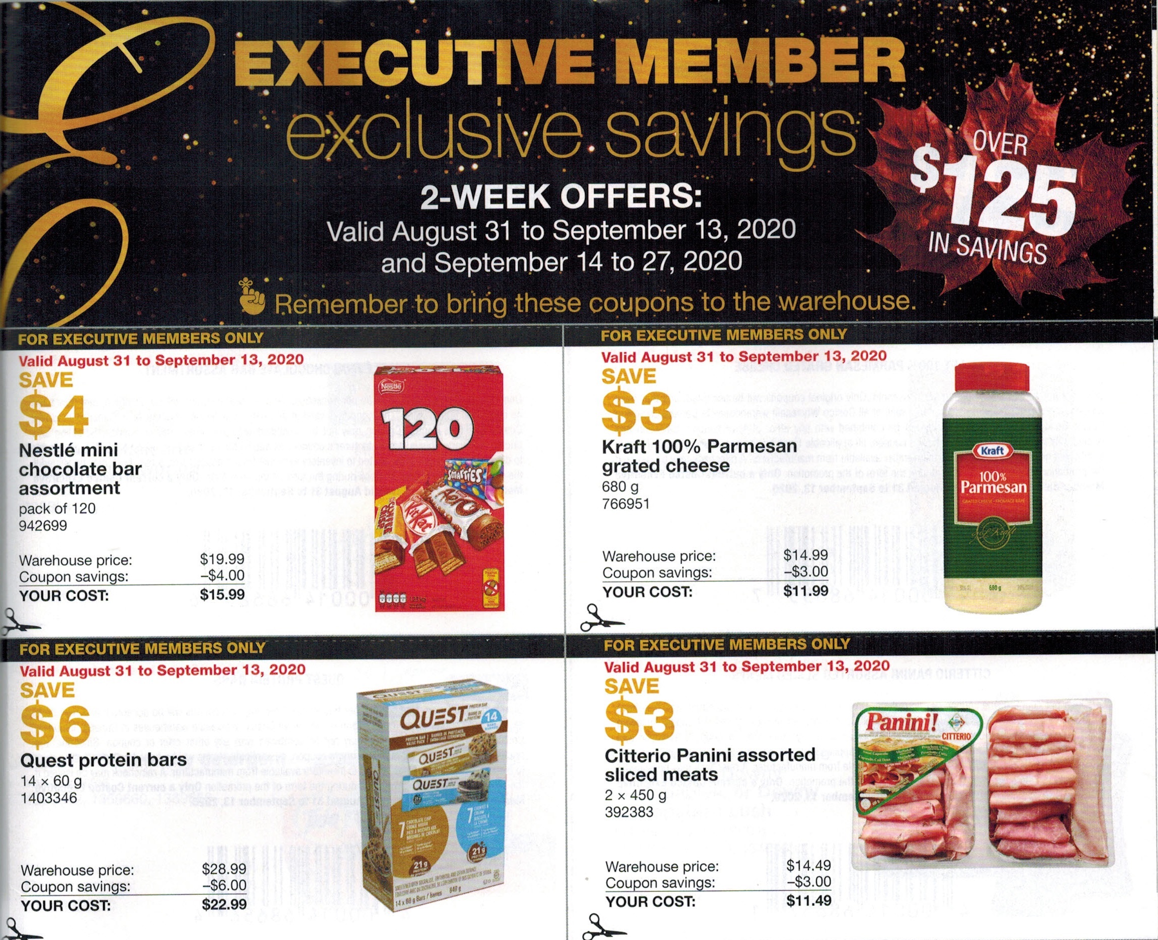 Costco Executive Coupons August 31 September 27, 2020 Costco West