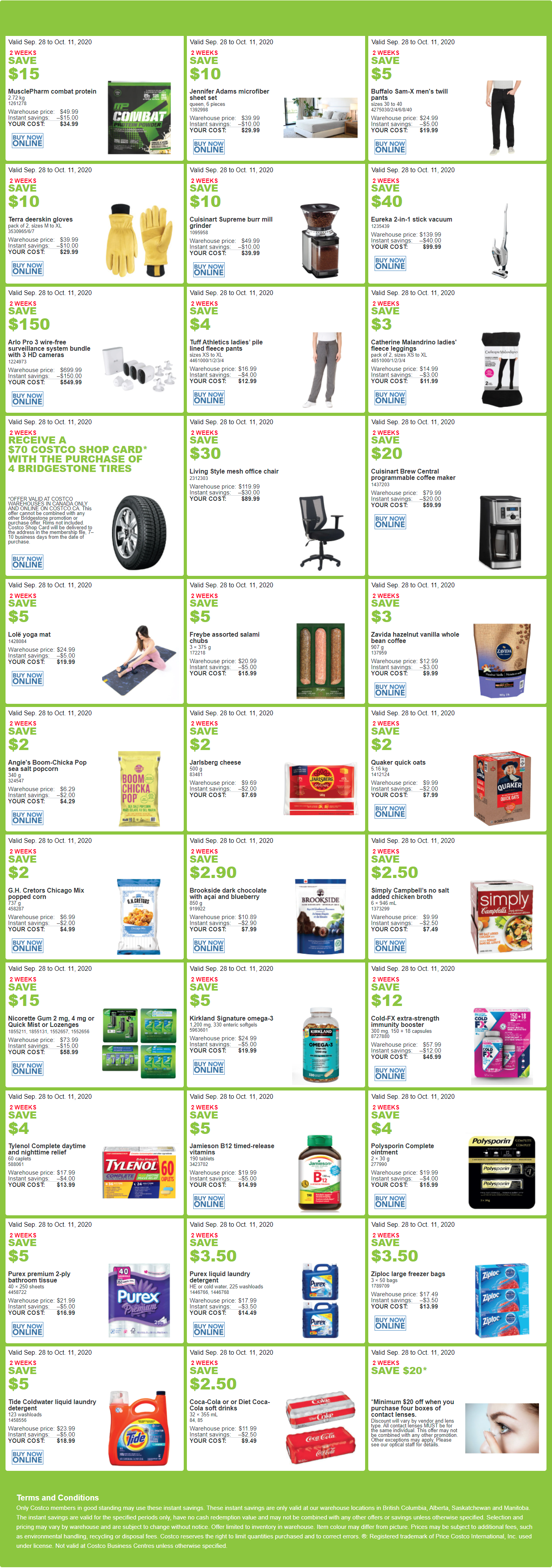Costco Flyer & Costco Sale Items for Sep 28 - Oct 4, 2020, for BC, AB, SK,  MB - Costco West Fan Blog