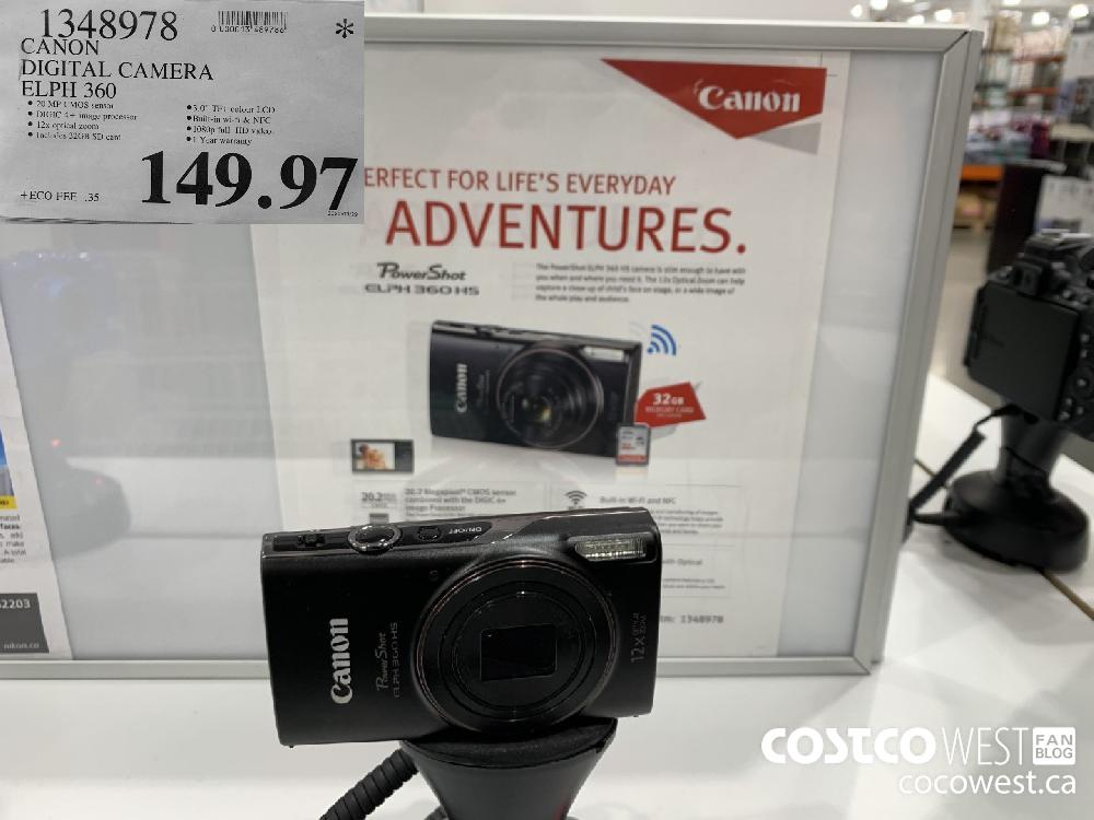 1348978 CANON DIGITAL CAMERA ELPH 360 149.97