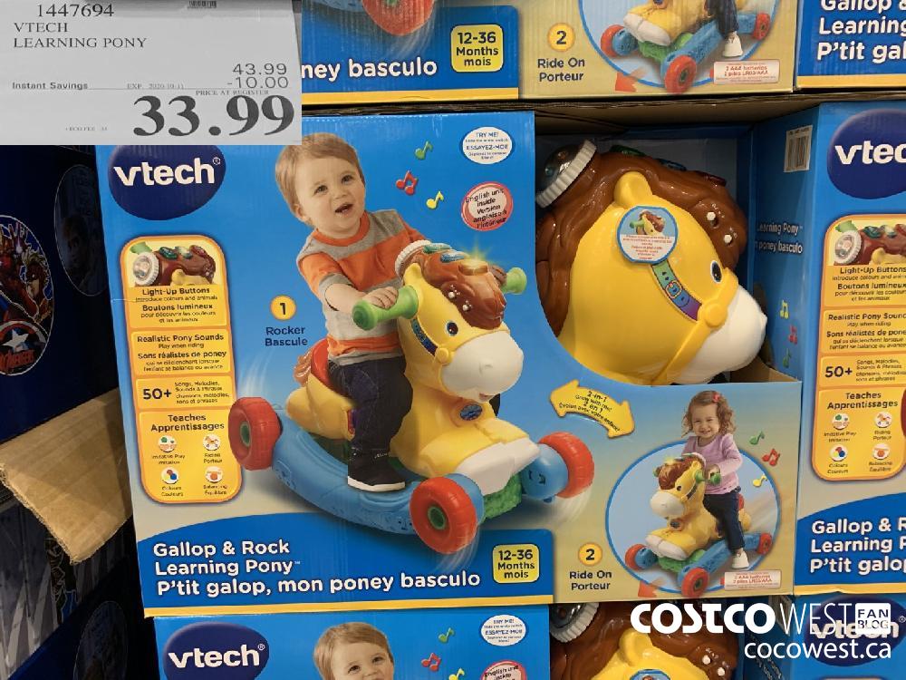 1447694 VTECH LEARNING PONY EXP 2020-10-11 33.99 