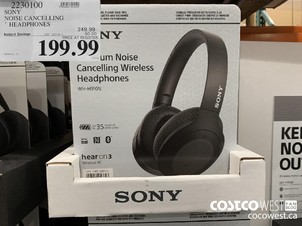 2230100 SONY NOISE CANCELLING * HEADPHONES EXP 2020-10-11 199.99 
