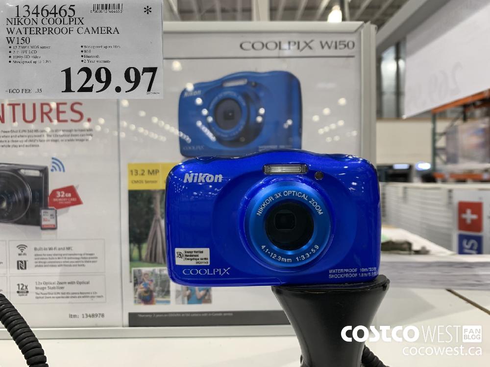 1346465 NIKON COOLPIX WATERPROOF CAMERA W150 129.97 