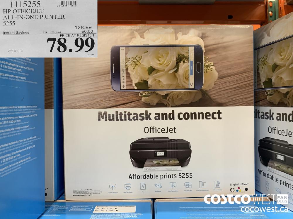 1115255 HP OFFICEJET ALL-IN-ONE PRINTER 5295 EXP. 2020-10-08 78.99 