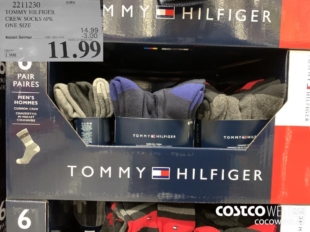 2211230 TOMMY HILFIGER CREW SOCKS 6PK ! ONE SIZE ; EXP 2020-10-04 11.99 