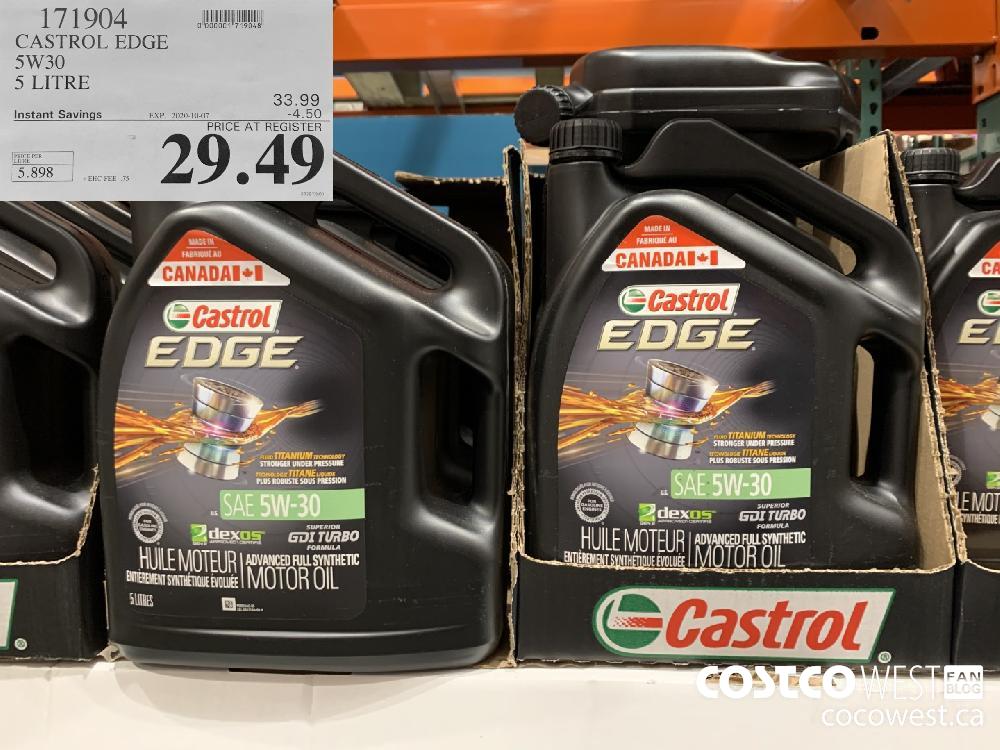 171904 CASTROL EDGE 5W30 5 LITRE EXP 2020-10-07 29.49 