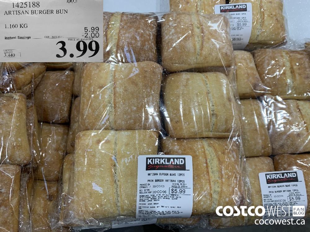 1425188 ARTISAN BURGER BUN 1.160 KG EXP 2020-10-11 3.99 