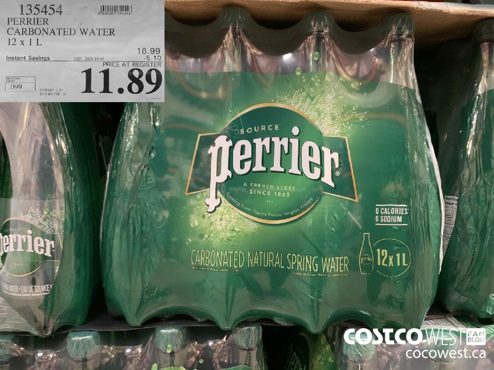 135454 PERRIER CARBONATED WATER 2 X 1L EXP 2020-10-07 11.89