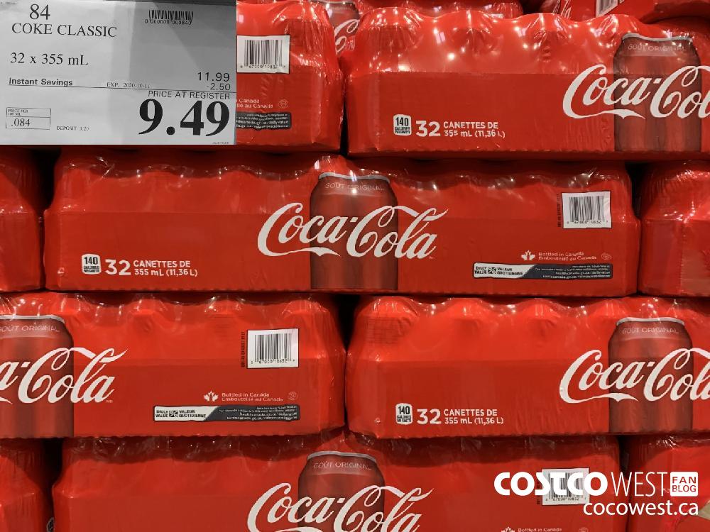 84 COKE CLASSIC 32 x355 mL EXP 2020-10-11 9.49