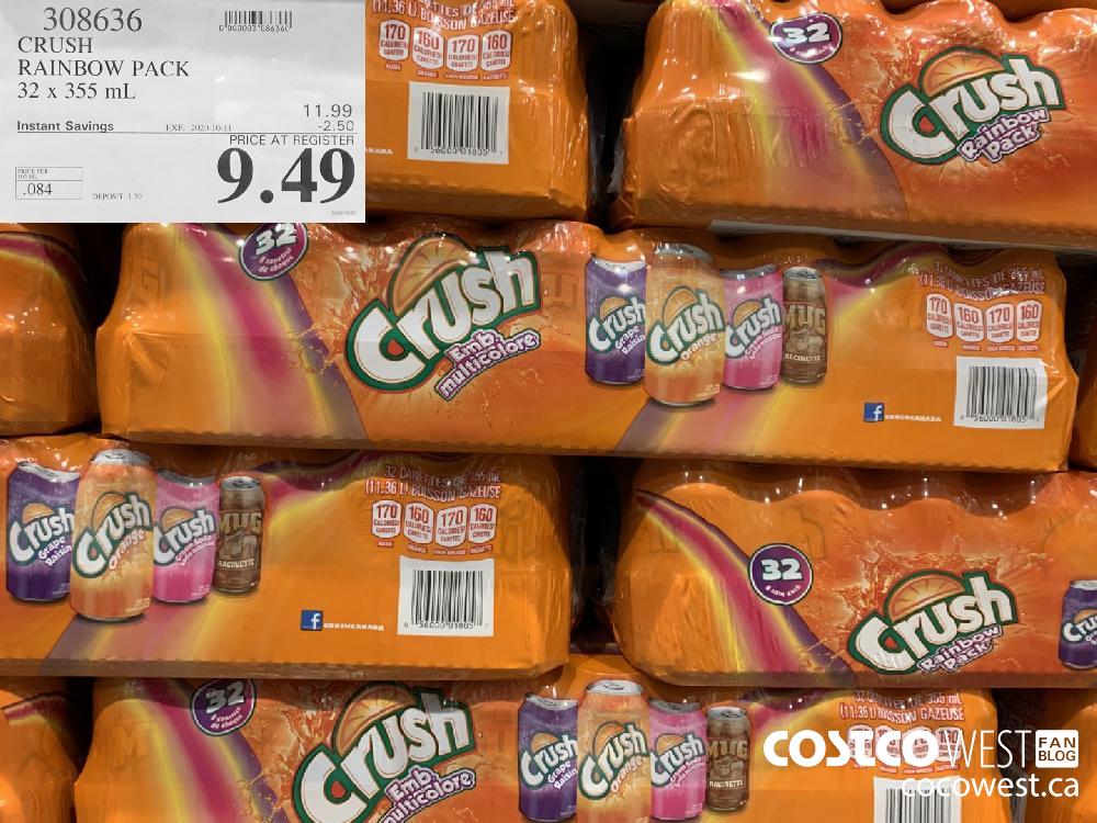 308636 CRUSH RAINBOW PACK 32 x355 mL EXP 2020-10-11 9.49