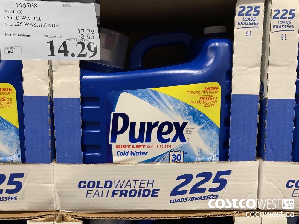 1446768 PUREX COLD WATER 9 L 225 WASHLOADS EXP. 2020-10-11 14.29 