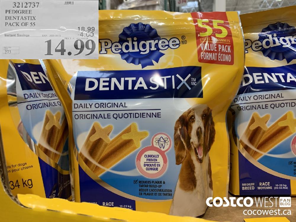 3212737 PEDIGREE DENTASTIX PACK OF 55 EXP. 2020-10-11 14.99 