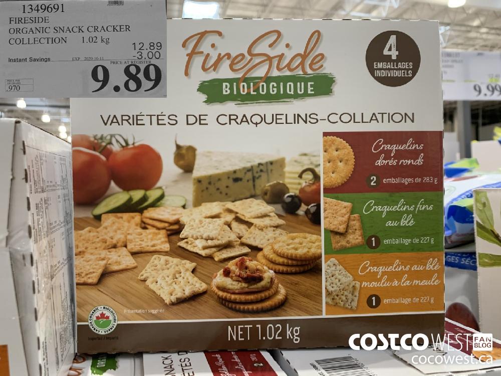 1349691 FIRESIDE ORGANIC SNACK CRACKER COLLECTION 1.02 kg EXP. 2020-10-11 9.89 