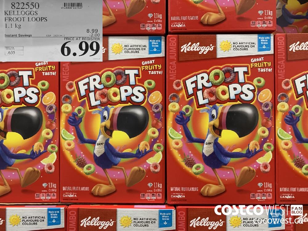 822550 KELLOGGS FROOT LOOPS 1.1 kg EXP. 2020-10-11 6.99 