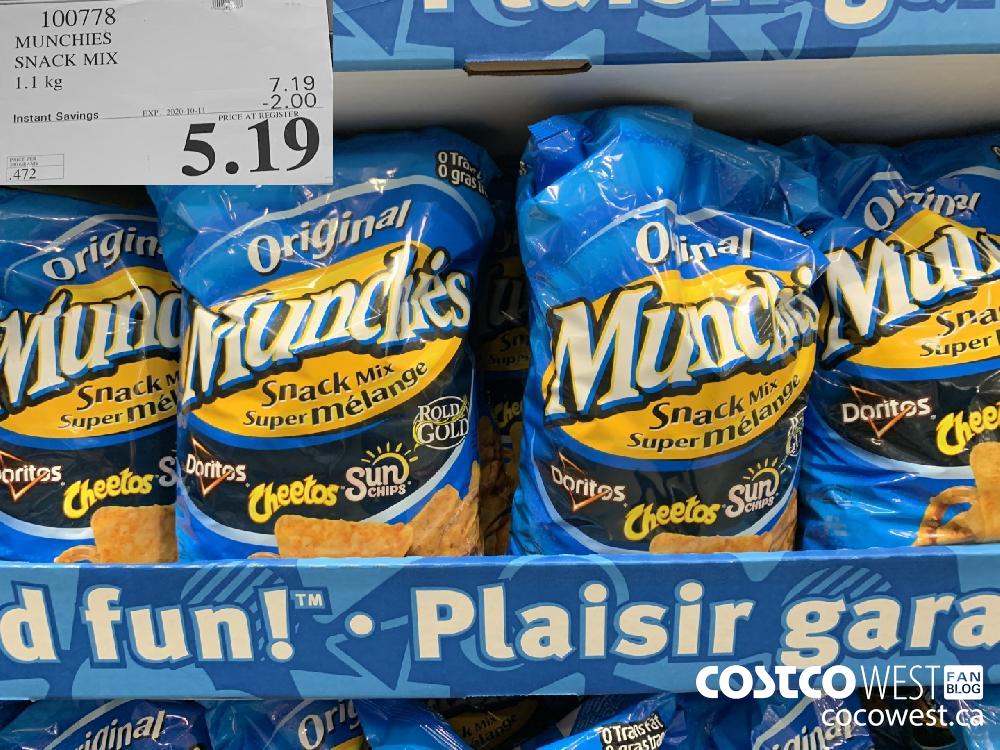 100778 MUNCHIES SNACK MIX 1.1 kg EXP. 2020-10-11 5.19