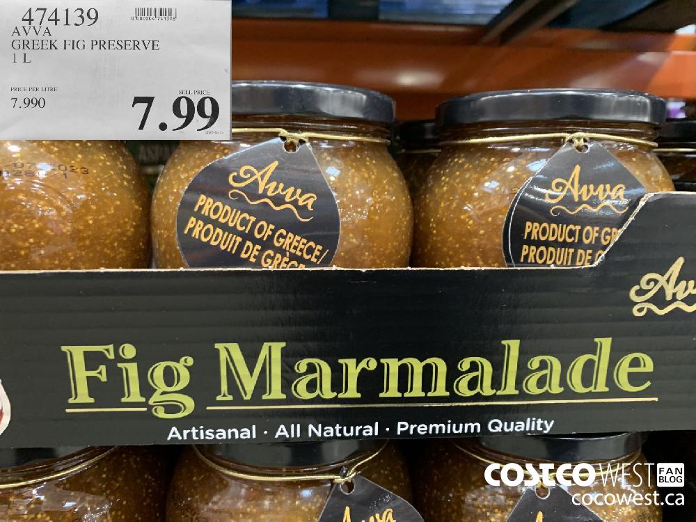 474139 AVVA GREEK FIG PRESERVE 1 L 7.99 