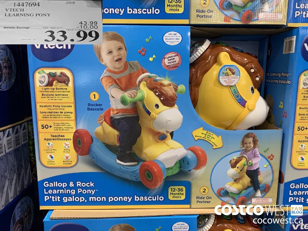 1447694 VTECH LEARNING PONY Instant Savings EXP. 2020-10-11 33.99
