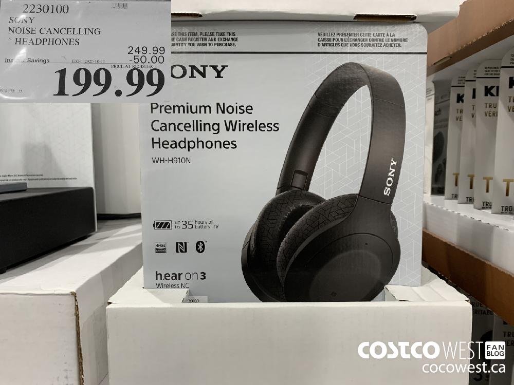 2230100 SONY NOISE CANCELLING * HEADPHONES EXP. 2020-10-11 199.99