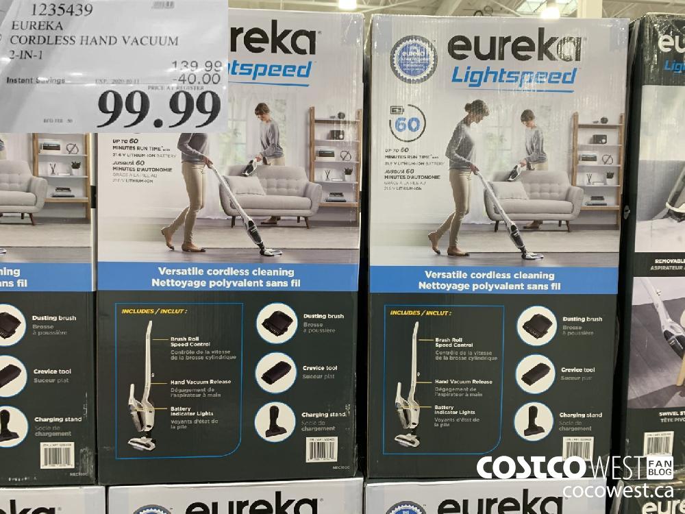 1235439 EUREKA CORDLESS HAND VACUUM 2-IN-1 EXP. 2020-10-11 99.99