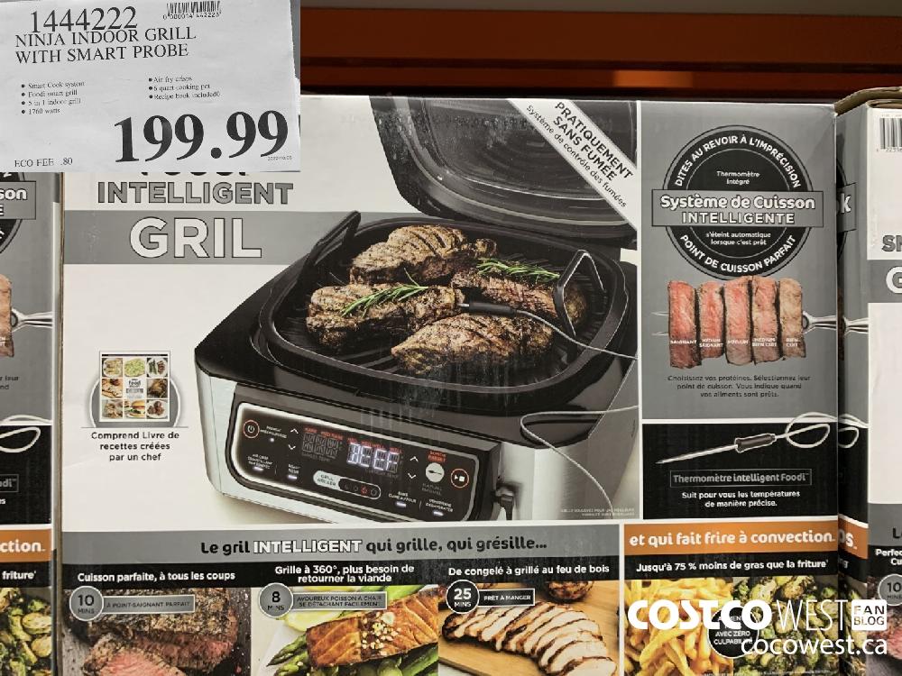 1444222 NINJA INDOOR GRILL WITH SMART PROBE 199.99