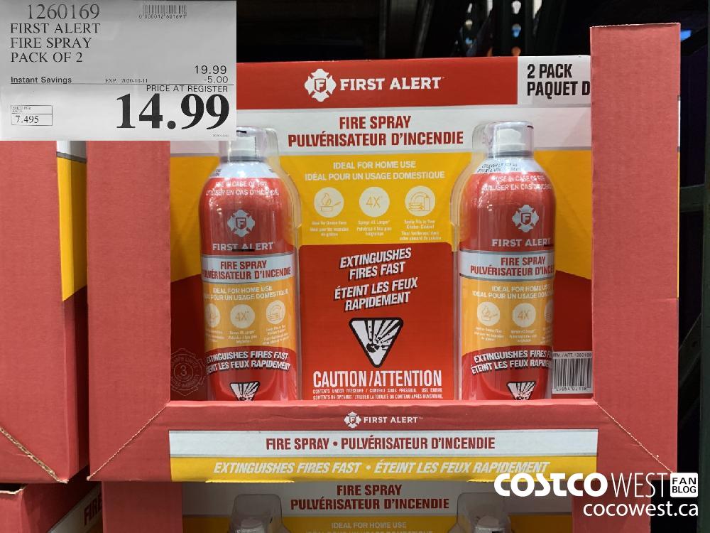 1260169 FIRST ALERT FIRE SPRAY PACK OF 2 EXP. 2020-10-11 14.99