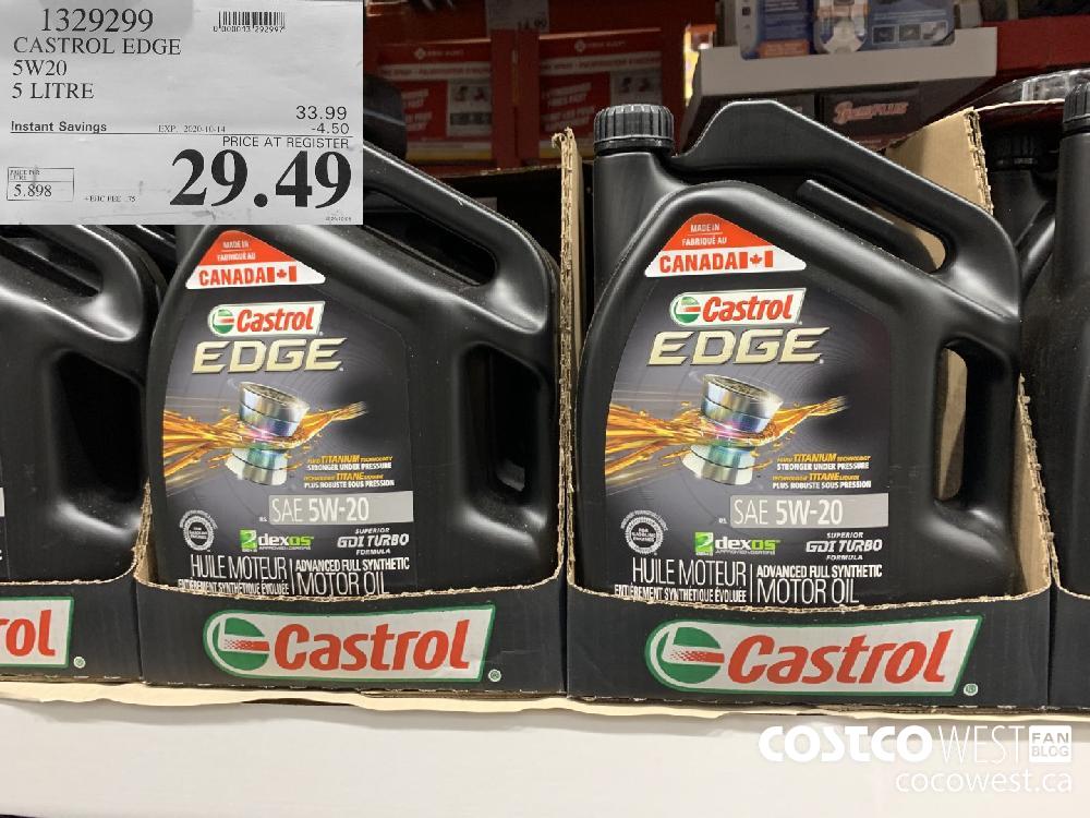 1329299 CASTROL EDGE 55W20 5 LITRE EXP. 2020-10-14 29.49
