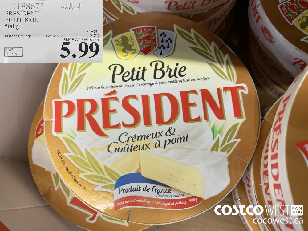 1188673 PRESIDENT PETIT BRIE 500 g EXP. 2020-10-11 5.99