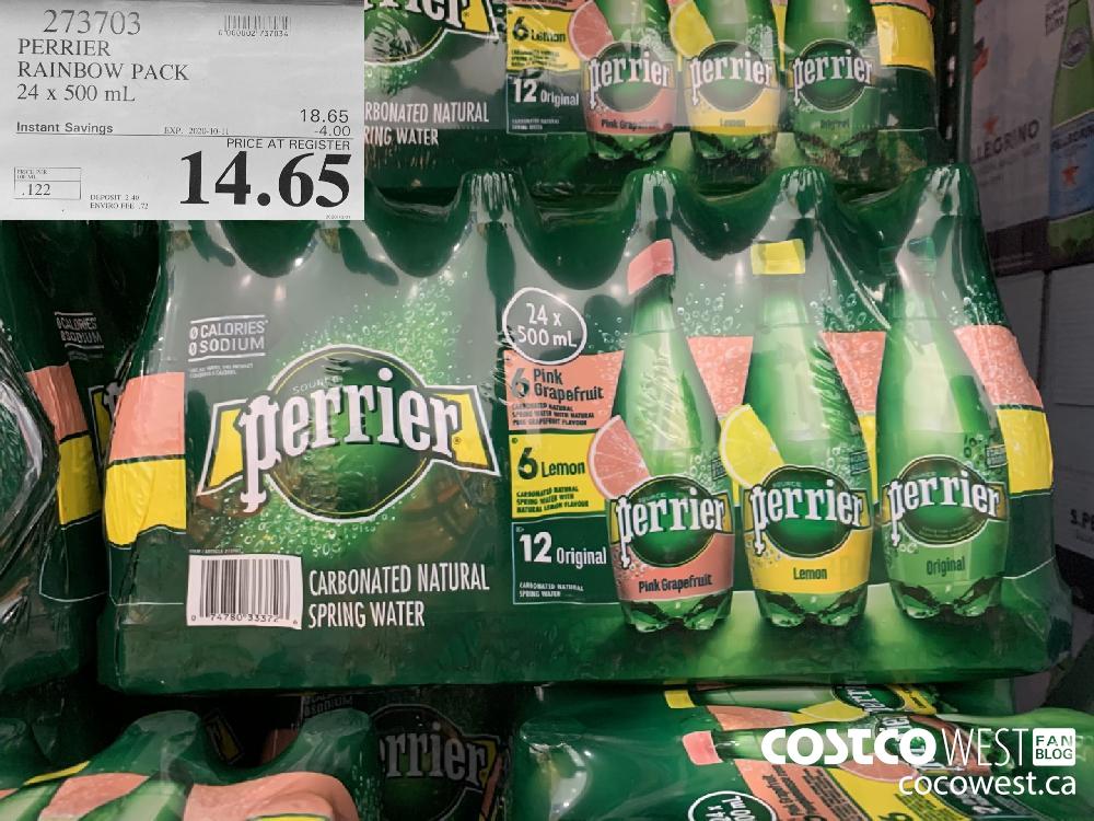 273703 PERRIER RAINBOW PACK 24 x 500 mL EXP. 2020-10-11 14.65