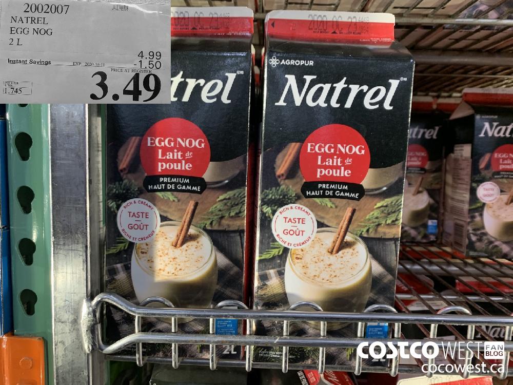 2002007 NATREL EGG NOG 2 L EXP. 2020-10-11 3.49