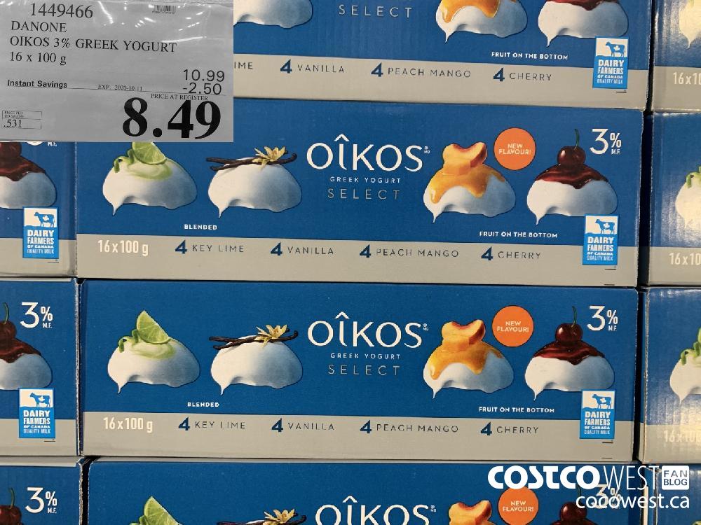 1449466 DANONE OIKOS 3% GREEK YOGURT 16 x 100 g EXP. 2020-10-11 8.49