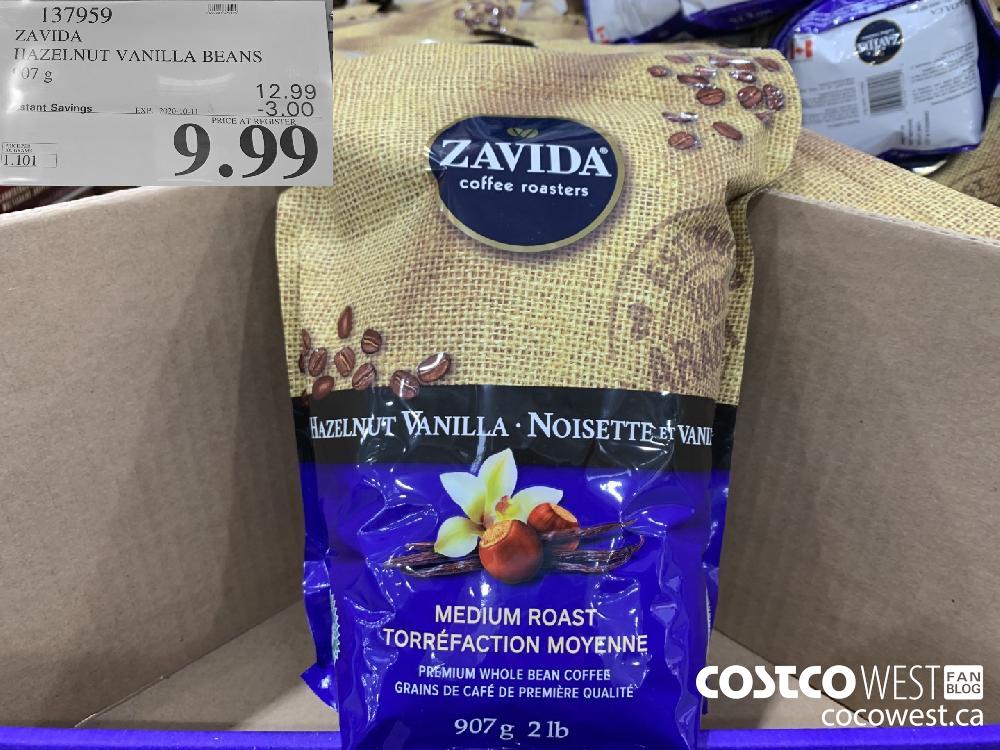 137959 ZAVIDA HAZELNUT VANILLA BEANS 907g EXP. 2020-10-11 9.99