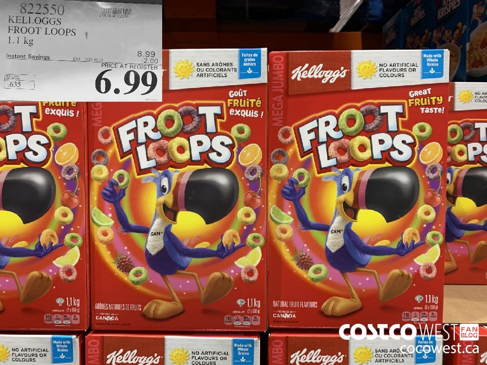822550 KELLOGGS FROOT LOOPS EXP. 2020-10-11 6.99