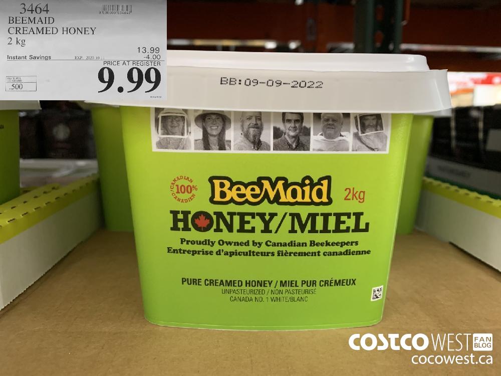 3464 BEEMAID CREAMED HONEY 2 kg EXP. 2020-10-11 9.99