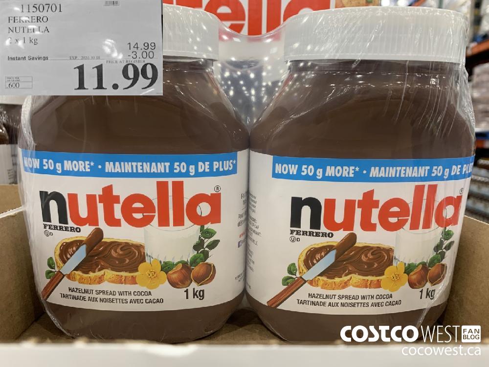 1150701 FERRERO NUTELLA 2 x 1kg EXP. 2020-10-18 11.99