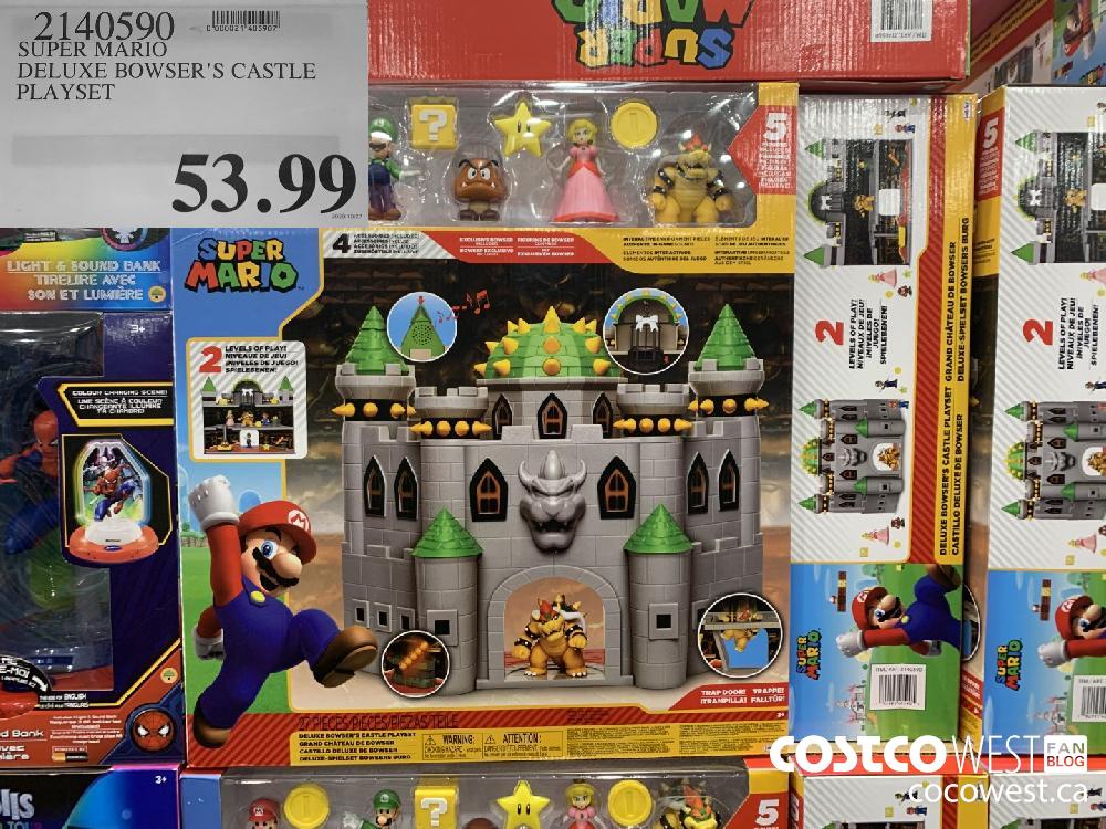 2140590 SUPER MARIO DELUXE BOWSER'S CASTLE PLAYSET 53.99