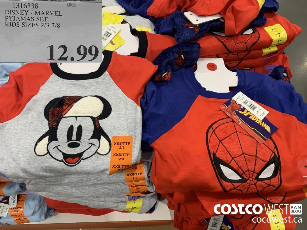 21316338 DISNEY / MARVEL PYJAMAS SET KIDS SIZES 2/3-7/8 12.99