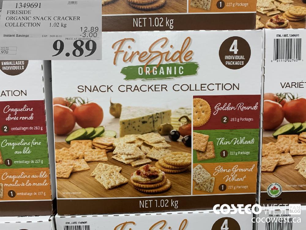 1349691 FIRESIDE ORGANIC SNACK CRACKER COLLECTION 1.02 kg EXP. 2020-10-11 9.89
