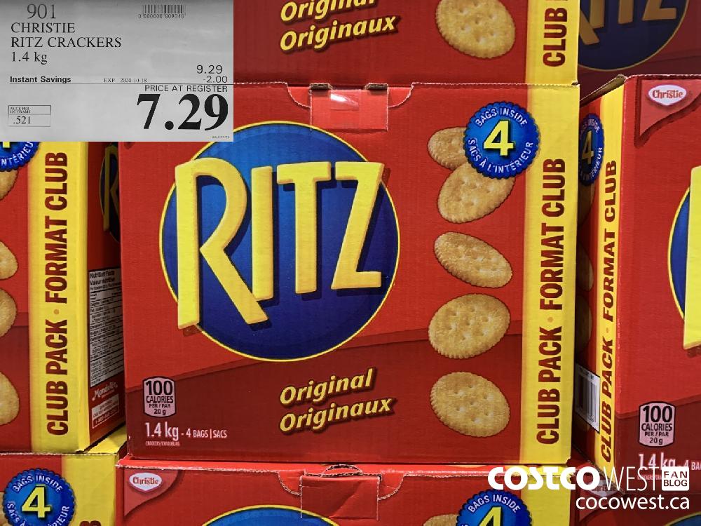 901 CHRISTIE RITZ CRACKERS 1.4 kg EXP. 2020-10-18 7.29