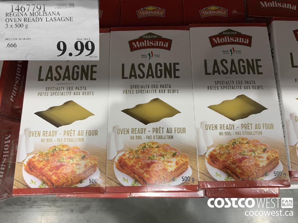 1467791 REGINA MOLISANA OVEN READY LASAGNE 3 x 500 g 9.99