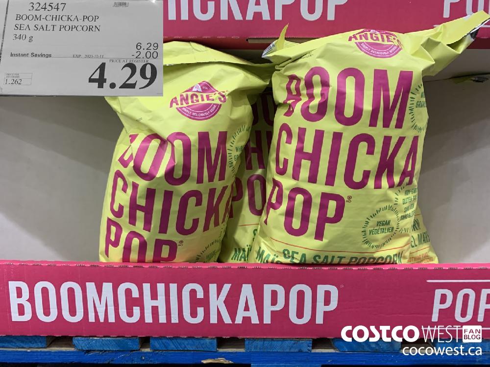 324547 BOOM-CHICKA-POP SEA SALT POPCORN 340 g EXP. 2020-10-11 4.29