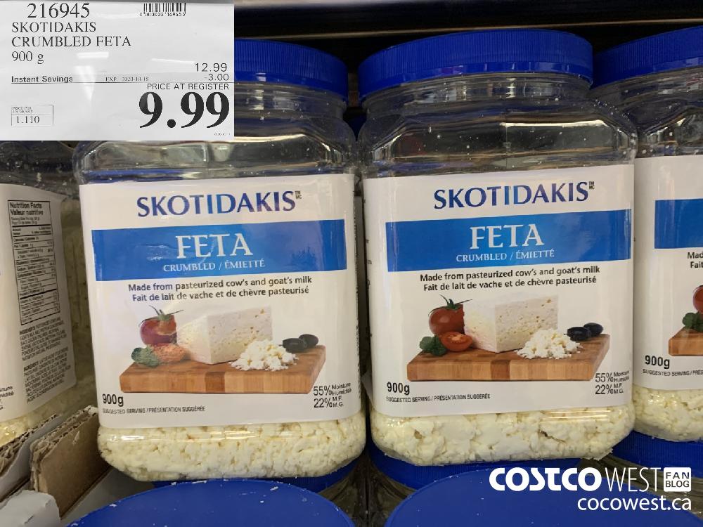 216945 SKOTIDAKIS CRUMBLED FETA 900 g EXP. 2020-10-18 9.99