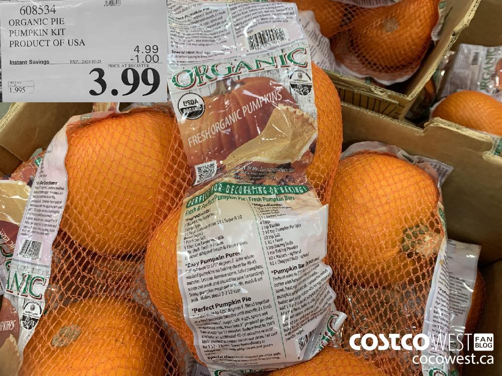 608534 ORGANIC PIE PUMPKIN KIT EXP. 2020-10-25 3.99