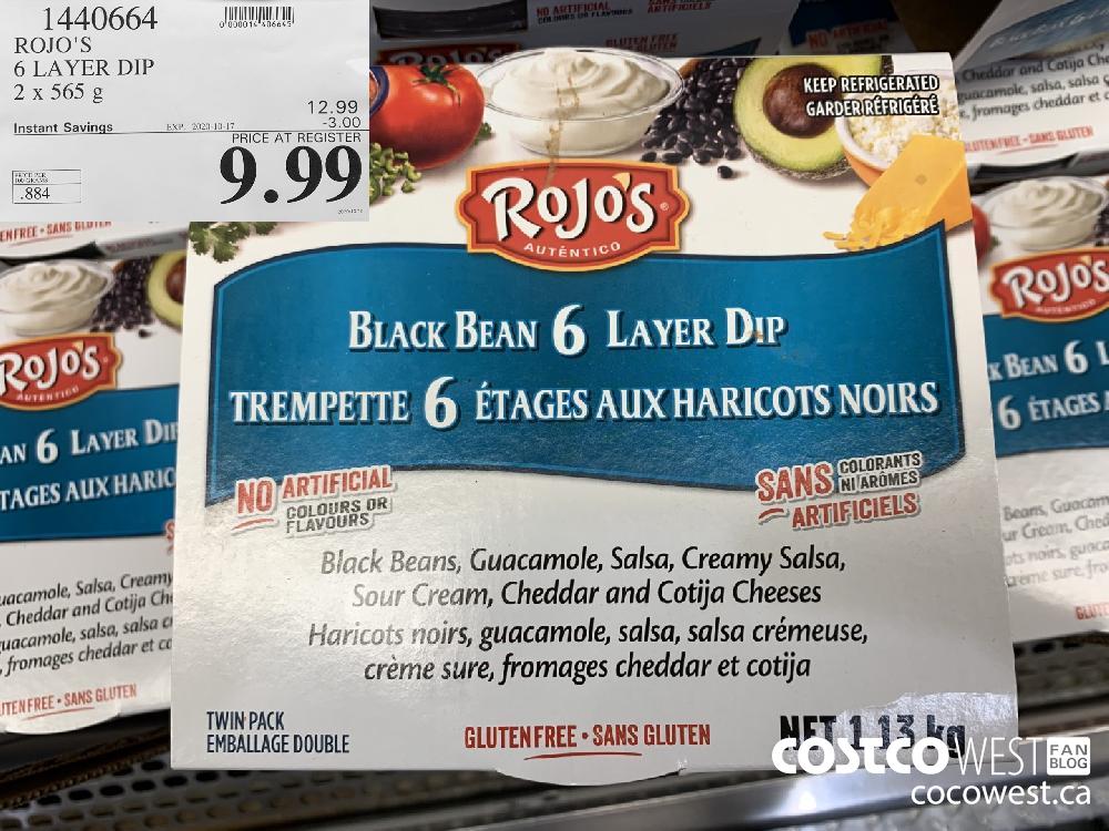 1440664 ROJO'S 6 LAYER DIP 2 x 565 g EXP. 2020-10-17 9.99