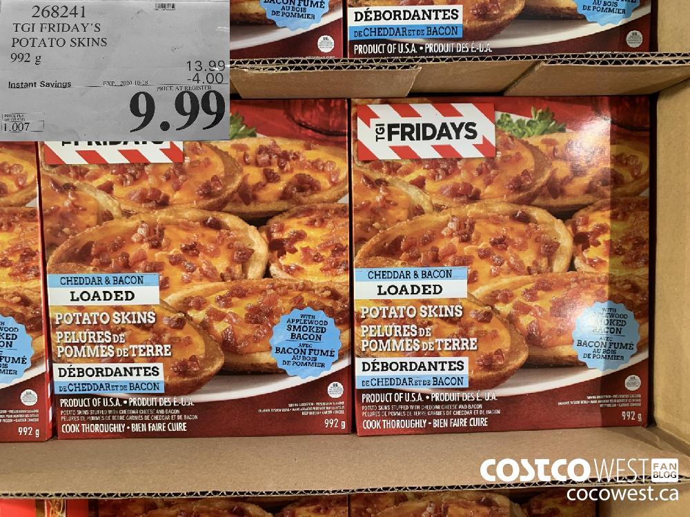 268241 TGI FRIDAY'S POTATO SKINS EXP. 2020-10-18 9.99