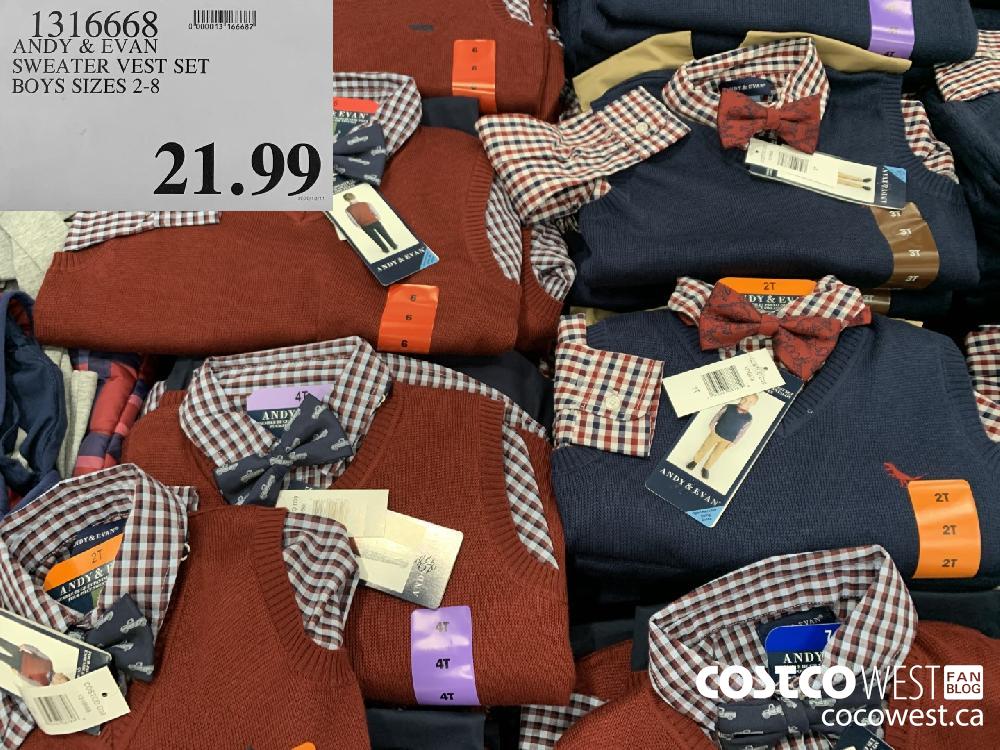 1316668 SWEATER VEST SET BOYS SIZES 2-8 21.99