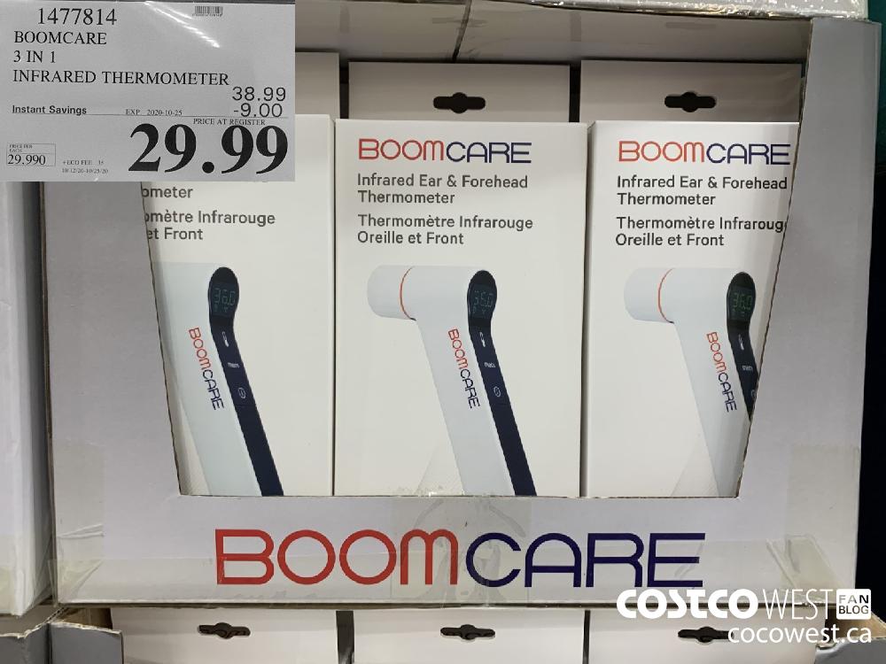 1477814 BOOMCARE 3 IN 1 INFRARED THERMOMETER EXP. 2020-10-25 29.99