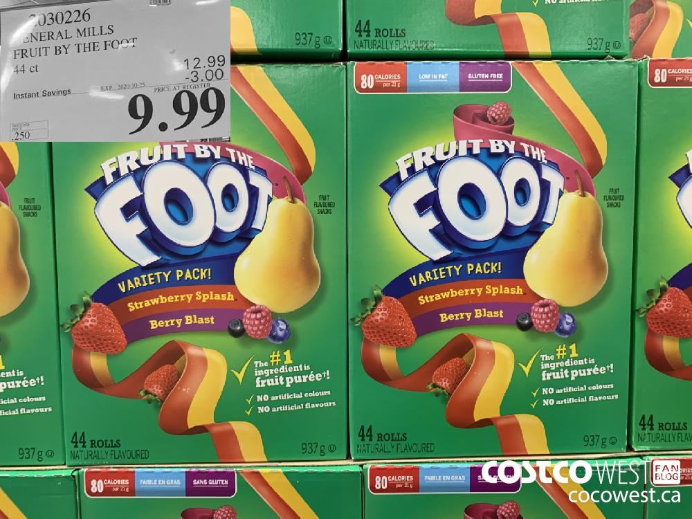 2030226 GENERAL MILLS FRUIT BY THE FOOT 44 ct EXP. 2020-10-25 9.99