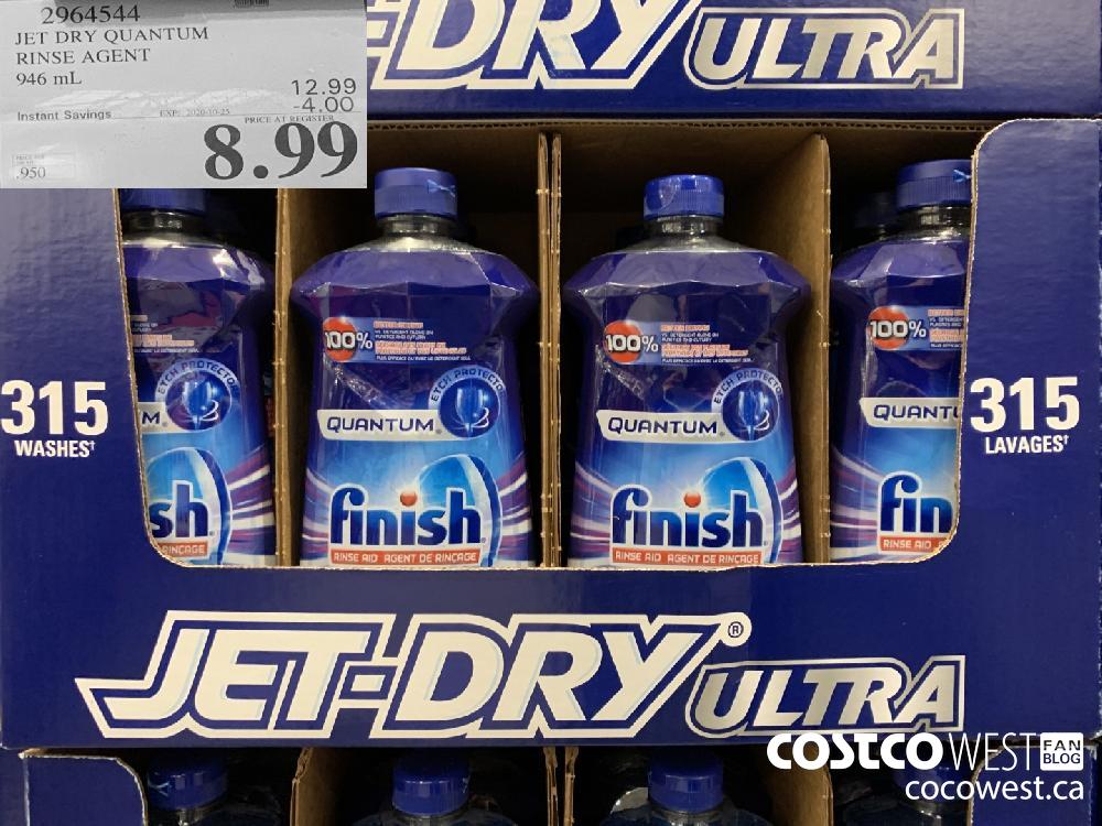 2964544 JET DRY QUANTUM RINSE AGENT 946 mL EXP. 2020-10-25 8.99