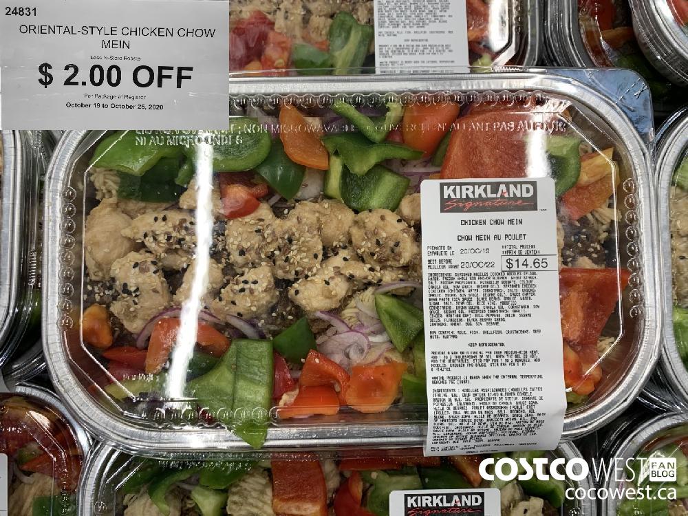 24831 ORIENTAL-STYLE CHICKEN CHOW MEIN Less In-Store Rebate $2.00 OFF Per Package at Register October 19 to October 25 2020
